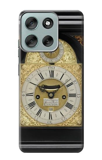 S3144 アンティークブラケット時計 Antique Bracket Clock Motorola Moto G56 バックケース、フリップケース・カバー