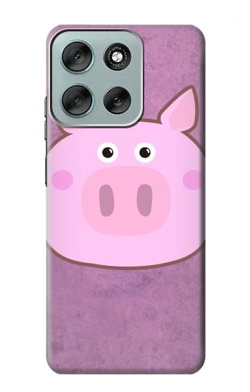 S3269 豚の漫画 Pig Cartoon Motorola Moto G56 バックケース、フリップケース・カバー