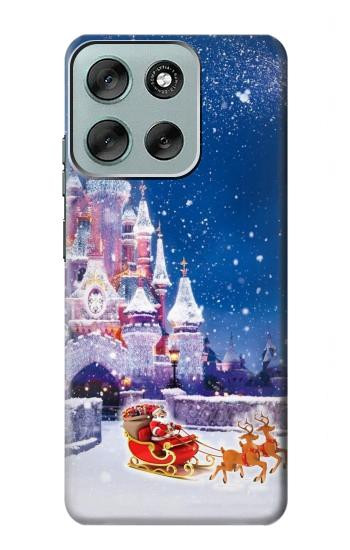 S3282 サンタ・クリスマス城 Santa Xmas Castle Motorola Moto G56 バックケース、フリップケース・カバー