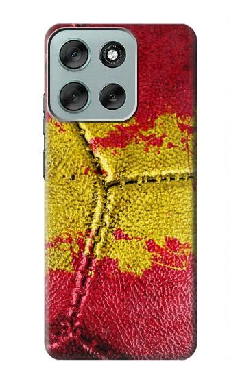 S3315 スペインの旗ビンテージフットボールのグラフィック Spain Flag Vintage Football Graphic Motorola Moto G56 バックケース、フリップケース・カバー