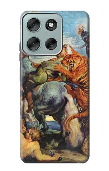 S3331 ピーター・ポール・ルーベンス・タイガー Peter Paul Rubens Tiger und Lowenjagd Motorola Moto G56 バックケース、フリップケース・カバー