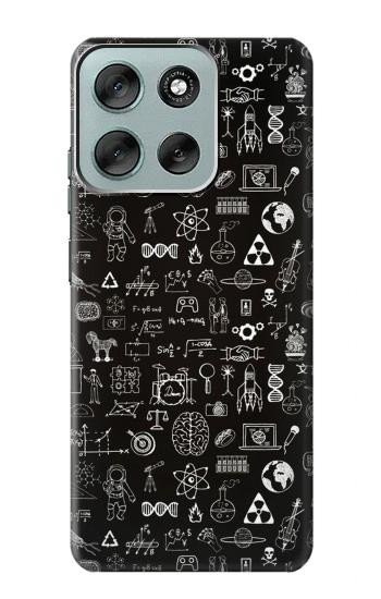 S3426 科学黒板 Blackboard Science Motorola Moto G56 バックケース、フリップケース・カバー