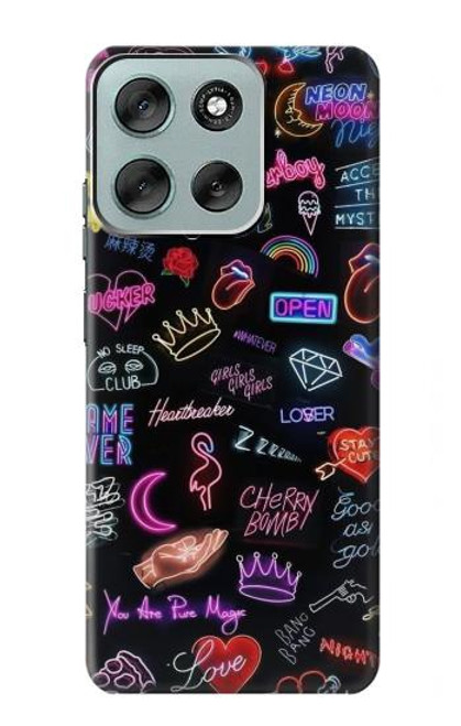 S3433 ビンテージネオングラフィック Vintage Neon Graphic Motorola Moto G56 バックケース、フリップケース・カバー