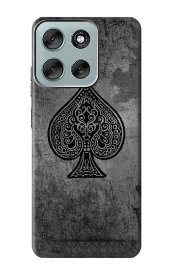 S3446 エーススペード Black Ace Spade Motorola Moto G56 バックケース、フリップケース・カバー