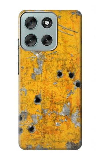 S3528 弾 黄色の金属 Bullet Rusting Yellow Metal Motorola Moto G56 バックケース、フリップケース・カバー