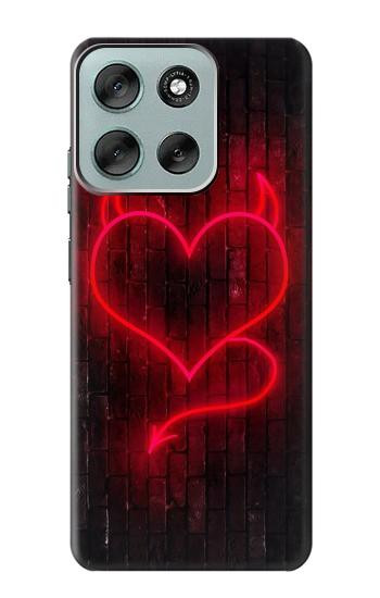 S3682 デビルハート Devil Heart Motorola Moto G56 バックケース、フリップケース・カバー