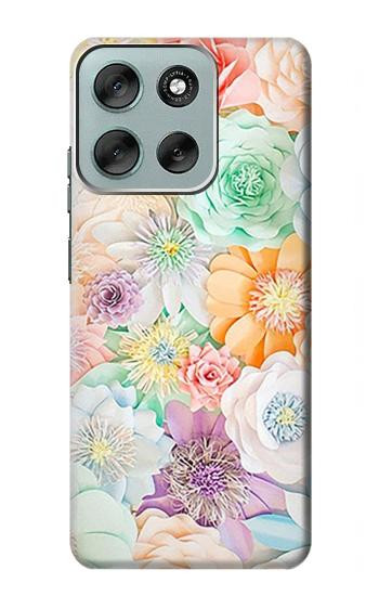 S3705 パステルフローラルフラワー Pastel Floral Flower Motorola Moto G56 バックケース、フリップケース・カバー