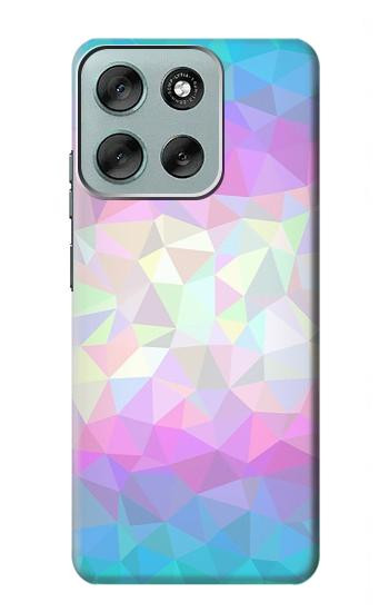 S3747 トランスフラッグポリゴン Trans Flag Polygon Motorola Moto G56 バックケース、フリップケース・カバー