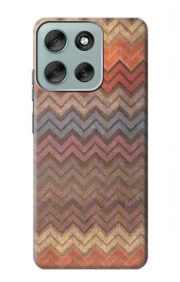 S3752 ジグザグ生地パターングラフィックプリント Zigzag Fabric Pattern Graphic Printed Motorola Moto G56 バックケース、フリップケース・カバー