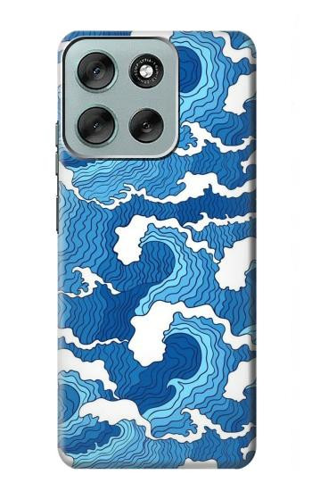 S3901 美しい嵐の海の波 Aesthetic Storm Ocean Waves Motorola Moto G56 バックケース、フリップケース・カバー