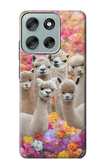 S3916 アルパカファミリー ベビーアルパカ Alpaca Family Baby Alpaca Motorola Moto G56 バックケース、フリップケース・カバー