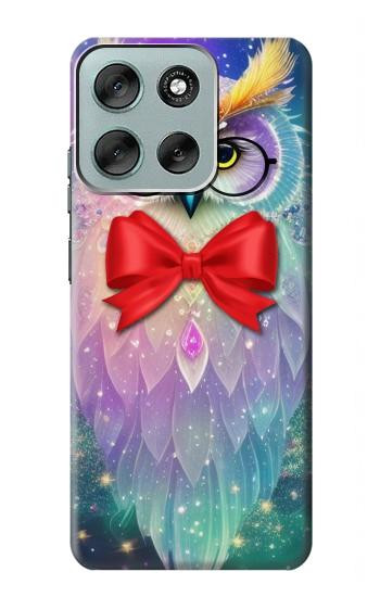 S3934 ファンタジーオタクフクロウ Fantasy Nerd Owl Motorola Moto G56 バックケース、フリップケース・カバー