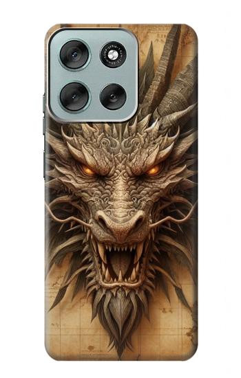 S3981 龍の頭の古地図 Dragon Head Old Map Motorola Moto G56 バックケース、フリップケース・カバー