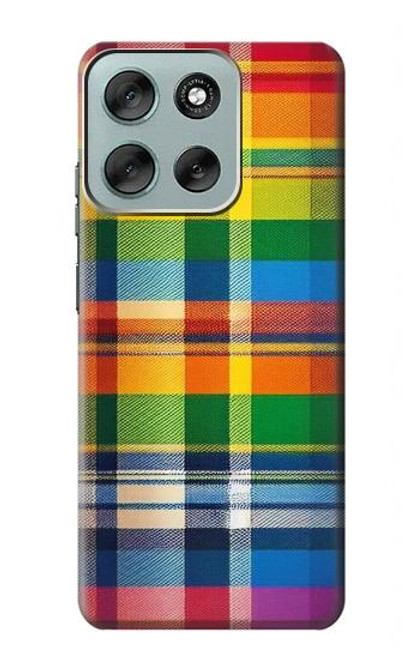 S3983 布の質感 LGBTQ Fabric Texture LGBTQ Motorola Moto G56 バックケース、フリップケース・カバー