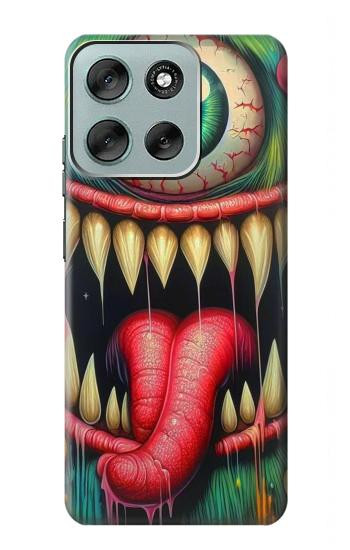 S4000 モンスターのグラフィティ ウォールアート Monster Graffiti Wall Art Motorola Moto G56 バックケース、フリップケース・カバー