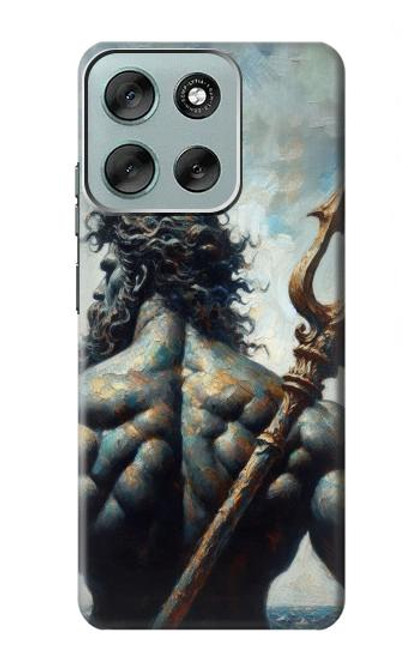 S4010 海の神 ポセイドン トライデント Poseidon Trident God of The Sea Motorola Moto G56 バックケース、フリップケース・カバー