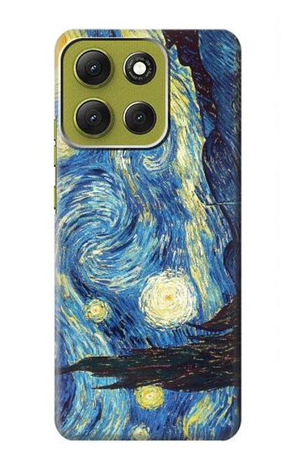 S0213 フィンセント・ファン・ゴッホ 星月夜 Van Gogh Starry Nights Motorola Moto G86 バックケース、フリップケース・カバー