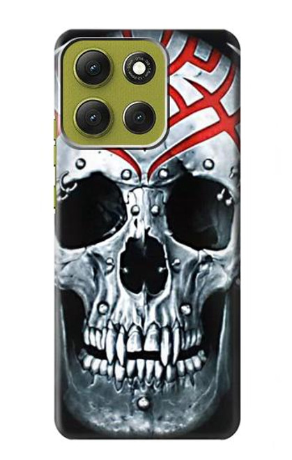 S0223 吸血鬼 スカル タトゥー Vampire Skull Tattoo Motorola Moto G86 バックケース、フリップケース・カバー