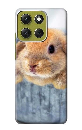 S0242 可愛いウサギ Cute Rabbit Motorola Moto G86 バックケース、フリップケース・カバー