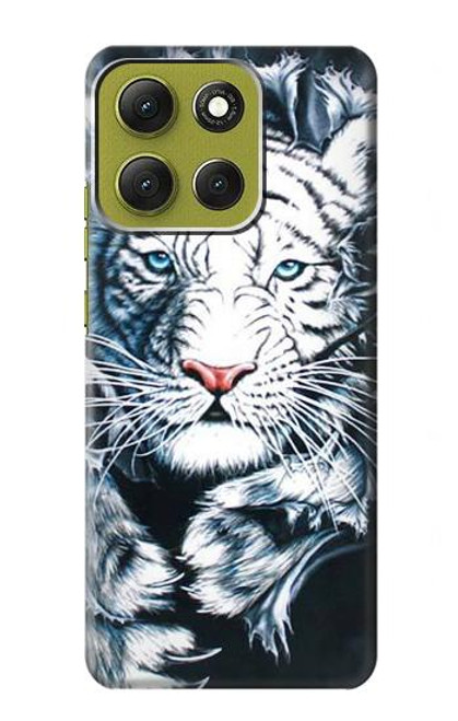 S0265 ホワイトタイガー White Tiger Motorola Moto G86 バックケース、フリップケース・カバー