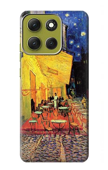S0929 夜のカフェテラス フィンセント・ファン・ゴッホ Van Gogh Cafe Terrace Motorola Moto G86 バックケース、フリップケース・カバー