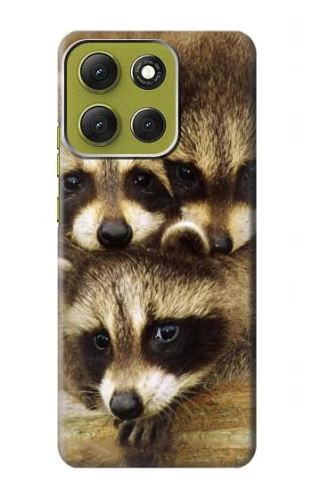 S0977 アライグマの赤ちゃん Baby Raccoons Motorola Moto G86 バックケース、フリップケース・カバー