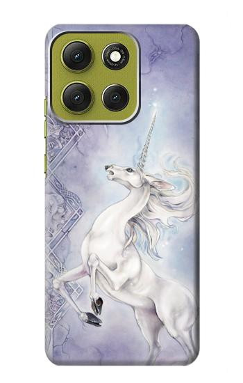 S1134 ユニコーン 白馬 White Horse Unicorn Motorola Moto G86 バックケース、フリップケース・カバー