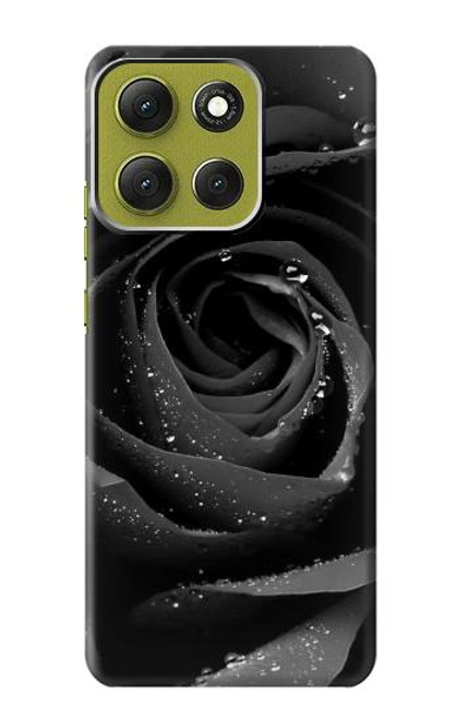 S1598 黒バラ Black Rose Motorola Moto G86 バックケース、フリップケース・カバー