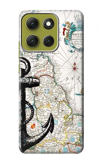 S1962 海図 Nautical Chart Motorola Moto G86 バックケース、フリップケース・カバー