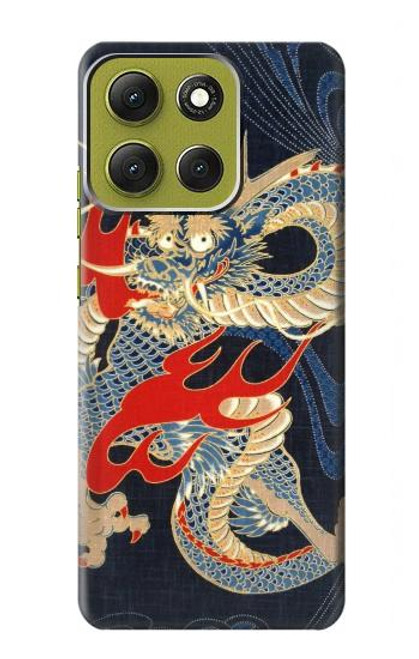 S2073 日本ドラゴン Japan Dragon Art Motorola Moto G86 バックケース、フリップケース・カバー