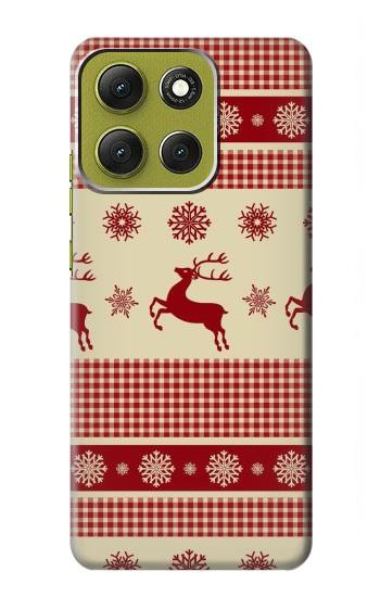S2310 クリスマス 雪 トナカイ Christmas Snow Reindeers Motorola Moto G86 バックケース、フリップケース・カバー