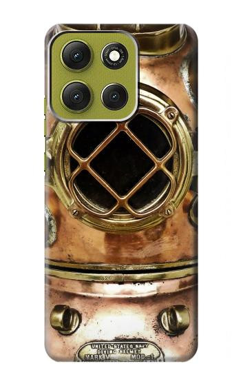 S2412 ヴィンテージ深海ダイビングヘルメット Vintage Deep Sea Diving Helmet Motorola Moto G86 バックケース、フリップケース・カバー