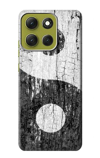 S2489 陰陽木グラフィックプリント Yin Yang Wood Graphic Printed Motorola Moto G86 バックケース、フリップケース・カバー