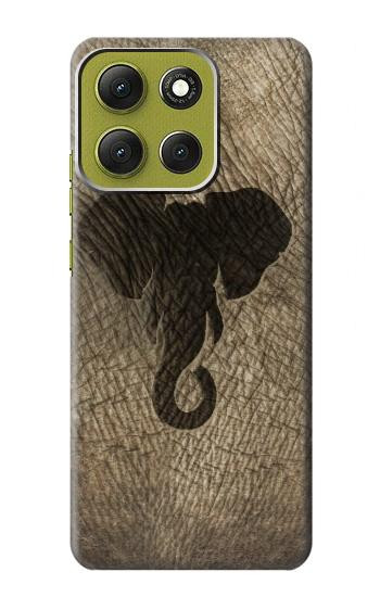 S2516 エレファントスキングラフィックプリント Elephant Skin Graphic Printed Motorola Moto G86 バックケース、フリップケース・カバー