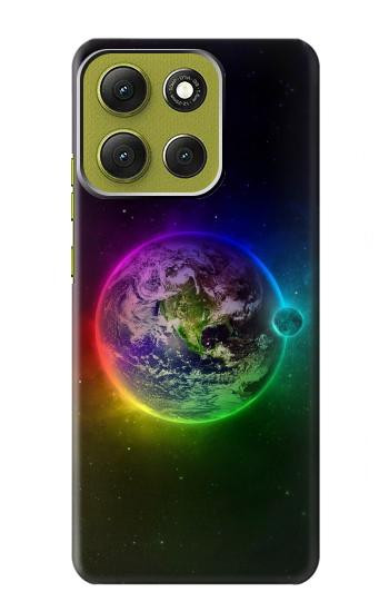 S2570 カラフルな惑星 Colorful Planet Motorola Moto G86 バックケース、フリップケース・カバー