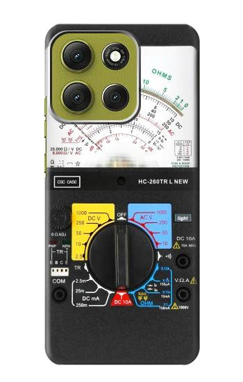 S2660 アナログマルチメータグラフィックプリント Analog Multimeter Graphic Printed Motorola Moto G86 バックケース、フリップケース・カバー