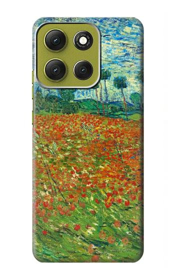 S2681 フィールドポピーのヴィンセント・ヴァン・ゴッホ Field Of Poppies Vincent Van Gogh Motorola Moto G86 バックケース、フリップケース・カバー