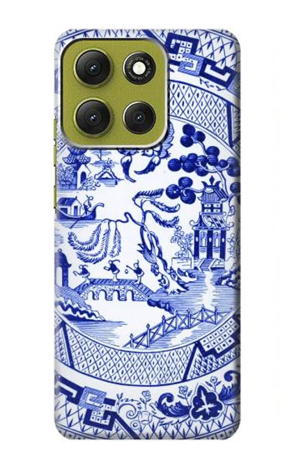 S2768 ウィローパターン グラフィック Willow Pattern Graphic Motorola Moto G86 バックケース、フリップケース・カバー