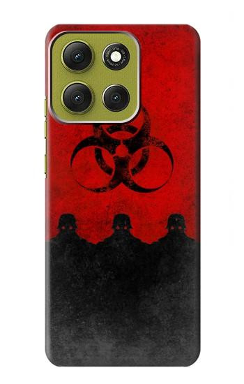 S2917 バイオハザードウイルスの警告 Biohazards Virus Red Alert Motorola Moto G86 バックケース、フリップケース・カバー