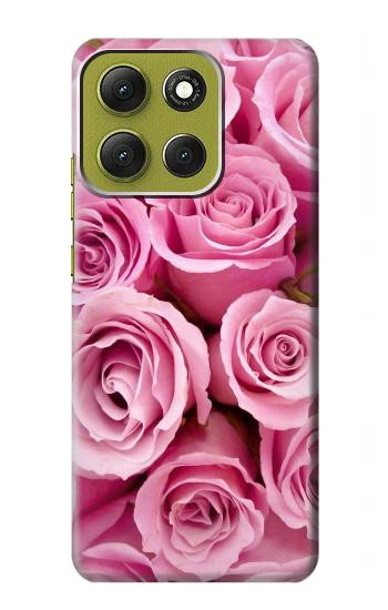 S2943 ピンクローズ Pink Rose Motorola Moto G86 バックケース、フリップケース・カバー