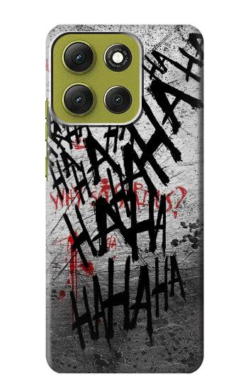 S3073 ジョーカー ハハハ・ブラッド・スプラッシュ Joker Hahaha Blood Splash Motorola Moto G86 バックケース、フリップケース・カバー