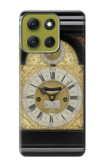 S3144 アンティークブラケット時計 Antique Bracket Clock Motorola Moto G86 バックケース、フリップケース・カバー