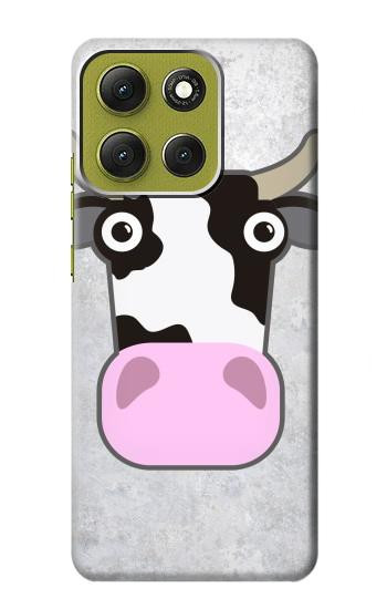 S3257 牛の漫画 Cow Cartoon Motorola Moto G86 バックケース、フリップケース・カバー