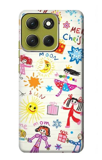 S3280 キッズ・ドローイング Kids Drawing Motorola Moto G86 バックケース、フリップケース・カバー