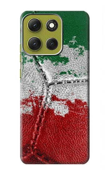 S3318 イタリアの旗ビンテージフットボールのグラフィック Italy Flag Vintage Football Graphic Motorola Moto G86 バックケース、フリップケース・カバー
