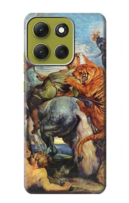 S3331 ピーター・ポール・ルーベンス・タイガー Peter Paul Rubens Tiger und Lowenjagd Motorola Moto G86 バックケース、フリップケース・カバー