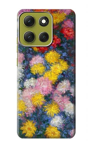 S3342 クロードモネ菊 Claude Monet Chrysanthemums Motorola Moto G86 バックケース、フリップケース・カバー