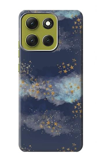 S3364 金星空 Gold Star Sky Motorola Moto G86 バックケース、フリップケース・カバー