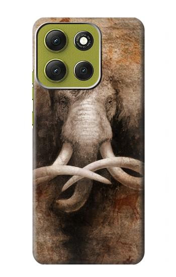 S3427 マンモス古代の洞窟芸術 Mammoth Ancient Cave Art Motorola Moto G86 バックケース、フリップケース・カバー