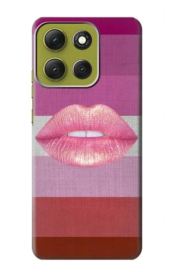 S3473 LGBTレズビアン旗 LGBT Lesbian Flag Motorola Moto G86 バックケース、フリップケース・カバー